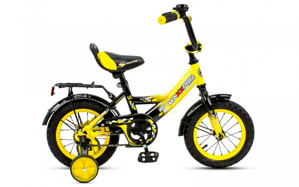 Велосипед MAXXPRO 12 (чёрно жёлтый)
