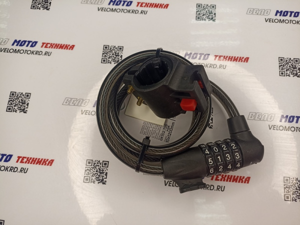 Замок велосипедный 10х1200mm 102.706+GK-16 1/60
