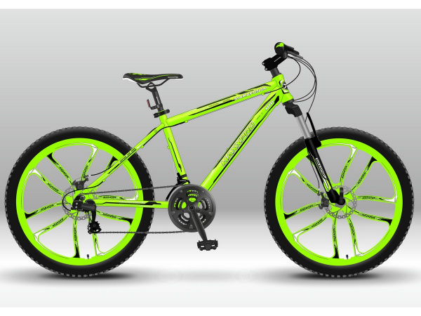 Велосипед MARAFON 24 N2409-2 (зелёно-чёрный)