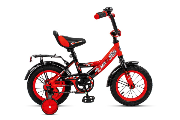 Велосипед MAXXPRO 12 (чёрно красный)