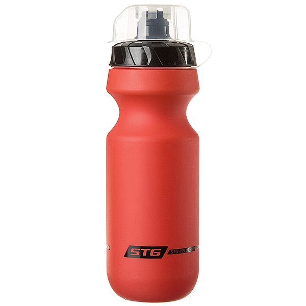 Велофляга STG 600мл  CSB-542M оранжевая с крышкой
