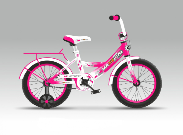 Велосипед MAXXPRO 14 (MAXXPRO-N14-5  105-110 см (4-5 лет)  бело-розовый)