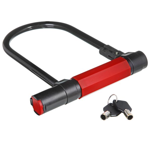 Замок для вело D-образный , с ключом диам.180х245мм