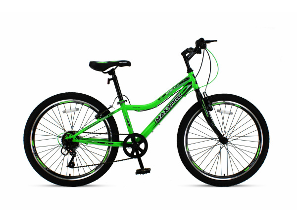 Велосипед RU STEELY 24 LITE N2400-1 (зелёно-чёрный)