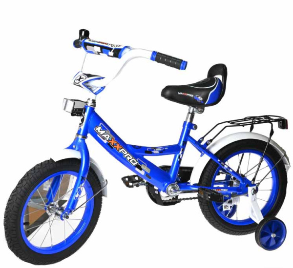 Велосипед MAXXPRO 14 (MAXXPRO-N14-6  105-110 см (4-5 лет)  сине-белый)