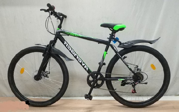Велосипед 24" AVENGER C240D, черный/зеленый