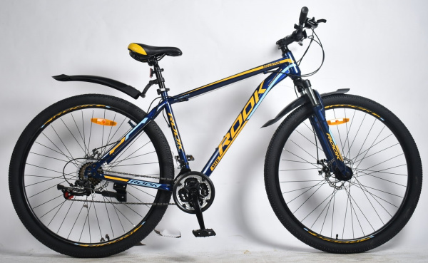 Велосипед 29" Rook MS290D, серый/желтый MS290D-GY/YW