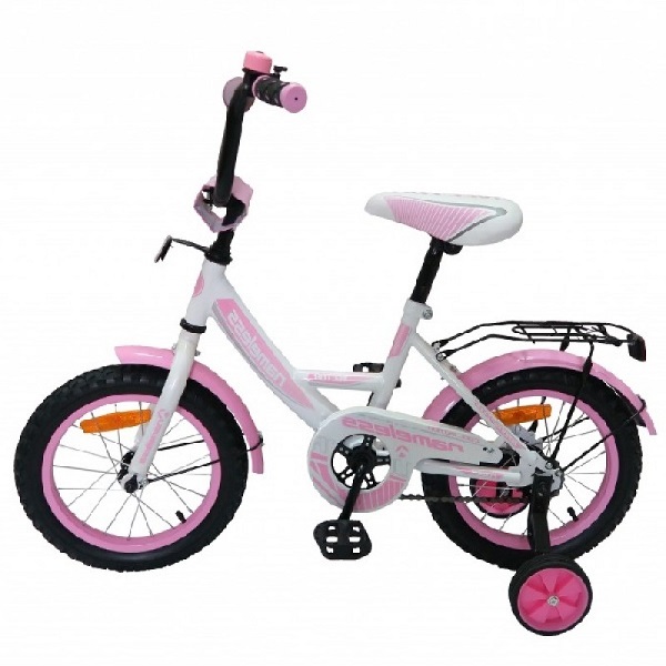 Велосипед 12"  Nameless VECTOR, белый/розовый/хром