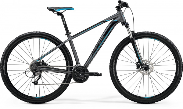 Велосипед 20 Merida Big.Nine 40-D Колесо:29" Рама:L(19") MattDarkSilver/Blue/Black 23395