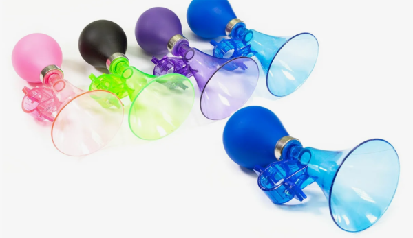 Клаксон пластик хром, один рожок, 5"