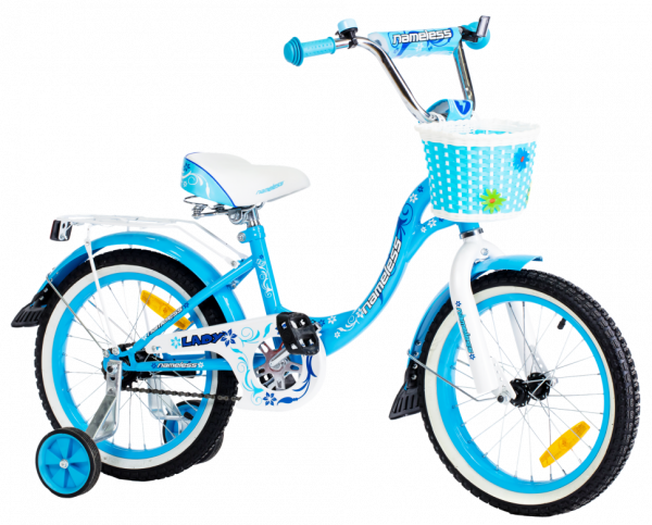 Велосипед 18" NAMELESS LADY, голубой/белый