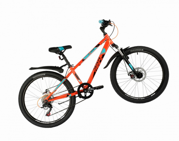 Велосипед NOVATRACK 24 EXTREME оранжевый,рама сталь