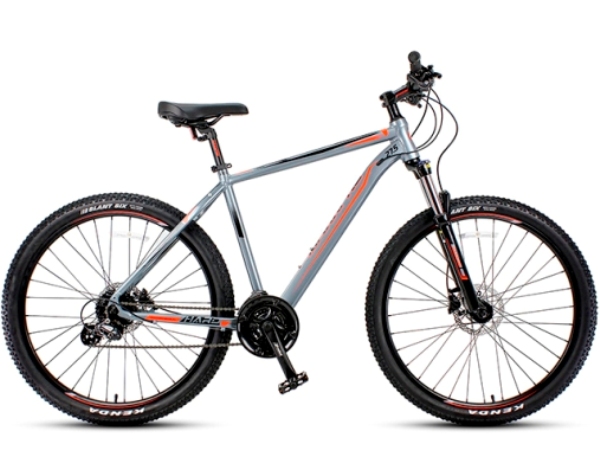 Велосипед HARD 27.5 ULTRA M2705-2 (серо-оранжевый)