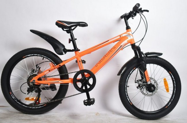 Велосипед 20" Rook MA200D, оранжевый/серый   