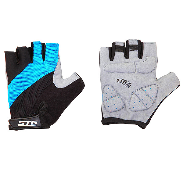 Перчатки STG летние с защитной гелевой прокладкой,застежка на липучке,мат.кожа+лайкра,размер ХЛ