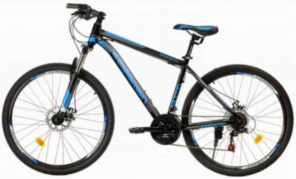 Велосипед 27,5" Nameless J7300D, черный мат/ синий