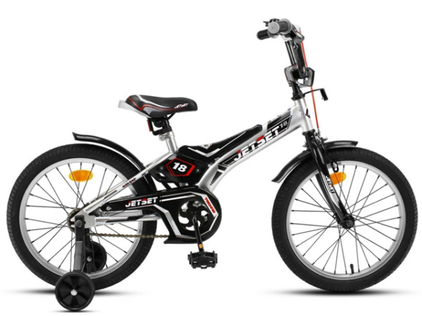 Велосипед JETSET 18 (JS-N1804  115-128 см (6-8 лет)  серебристый)