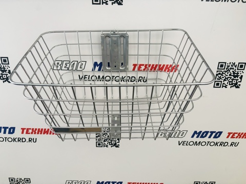 Корзина на багажник, стальные прутья, 40х30х25