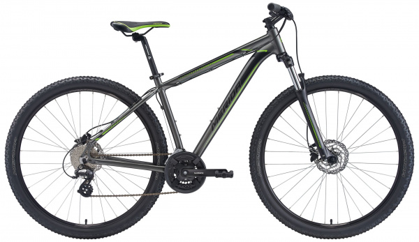 Велосипед Big.Nine 15-D 29" XL(21" SilkAnthracite/Green/Black 60169