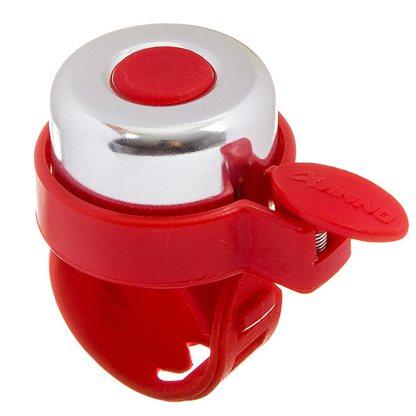 Звонок STG 11LD-03 серебр/красн, с силиконовым хомутом