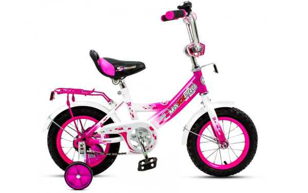 Велосипед MAXXPRO 12 (MAXXPRO-N12-5  95-101 см (3-4 года)  бело-розовый)