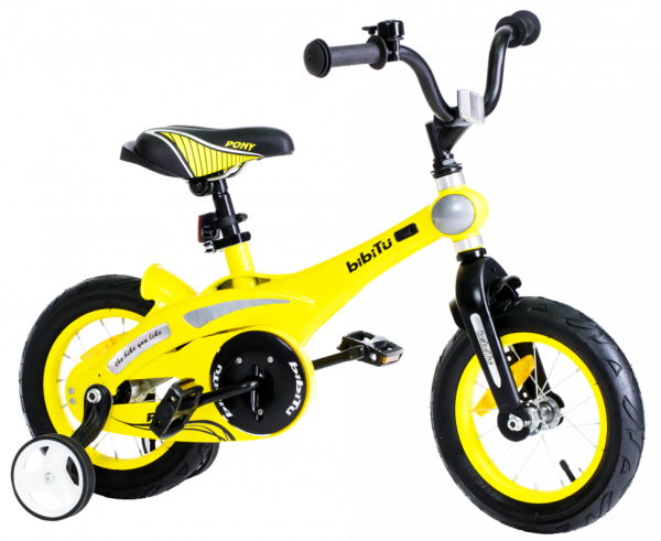 Велосипед 12" BIBITU PONY, желтый