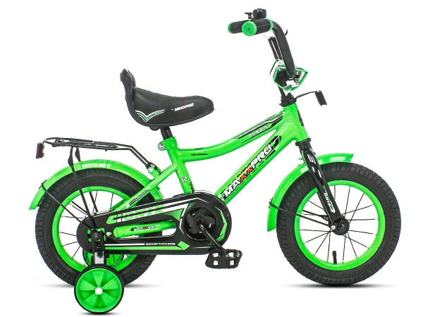 Велосипед MAXXPRO 12 ONIX зелёно-чёрный