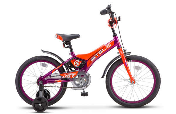 Велосипед STELS 18 JET фиолетовый/оранжевый