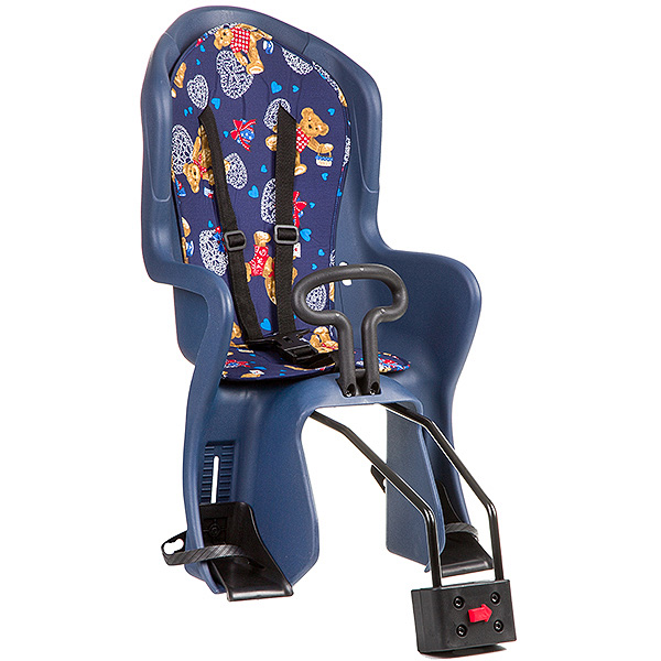 Кресло детское заднее GH-586A  синее  с разноцветной накладкой