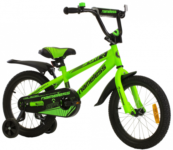 Велосипед 18" Nameless SPORT, зеленый/черный