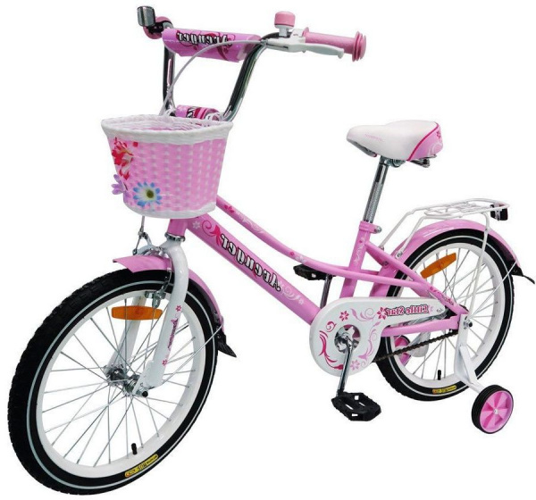 Велосипед 16" AVENGER LITTLE STAR, розовый/белый
