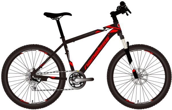 Велосипед 27,5" NAMELESS G7500DH, черный/красный