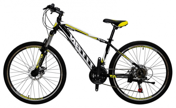 Велосипед Stailer Evolution 26"желтый (матовый)-черный-серый (металлик