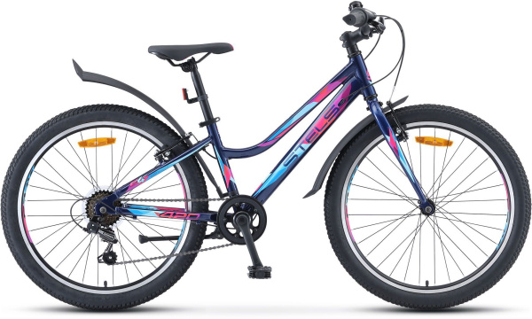 Велосипед подростковый Stels Navigator 420 V 24 V030 синий-розовый