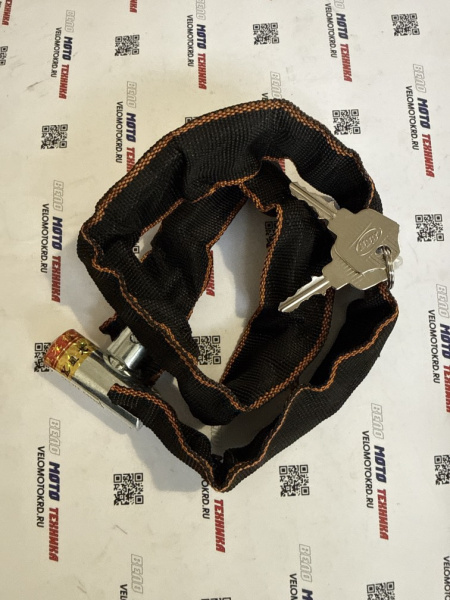 Замок велосипедный, цепь 6х800, под ключ, 71