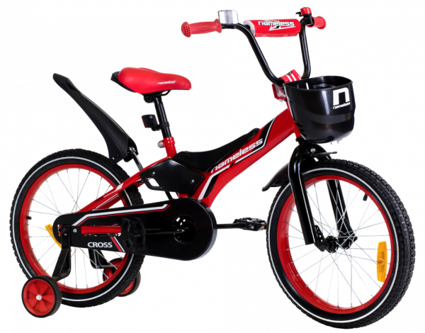 Велосипед 16" NAMELESS CROSS, красный/черный