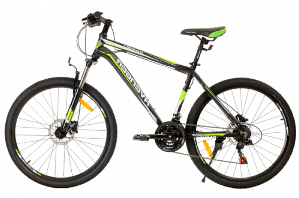 Велосипед 26" AVENGER A268H, черный/зелёный