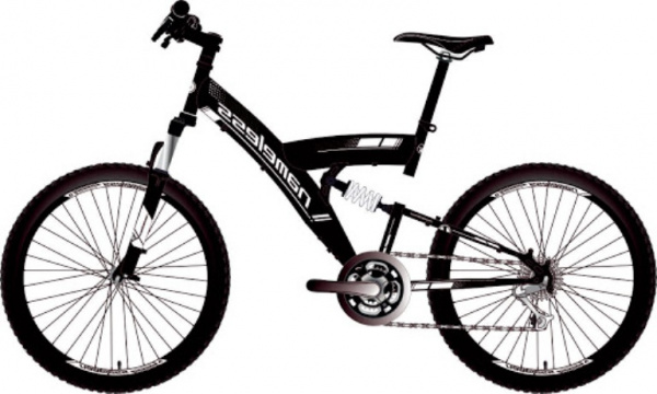 Велосипед 26" NAMELESS V6100, черный/серый