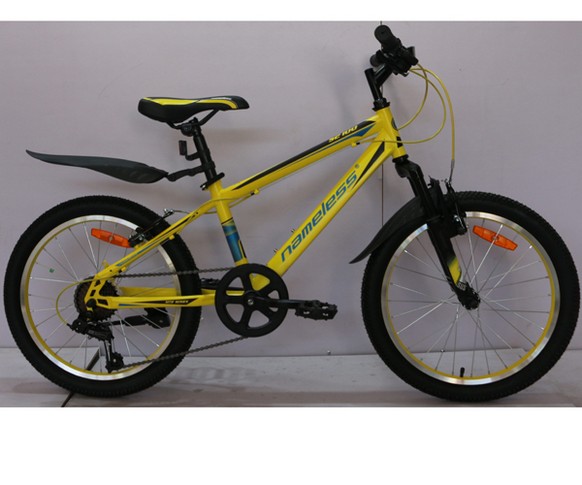 Велосипед 20" NAMELESS S2100, желтый/черный/синий, 12"