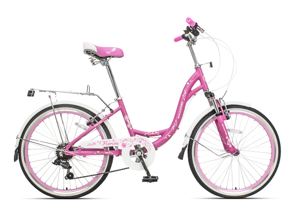 Велосипед FLORINA 24S N2407-2 (розово-белый)