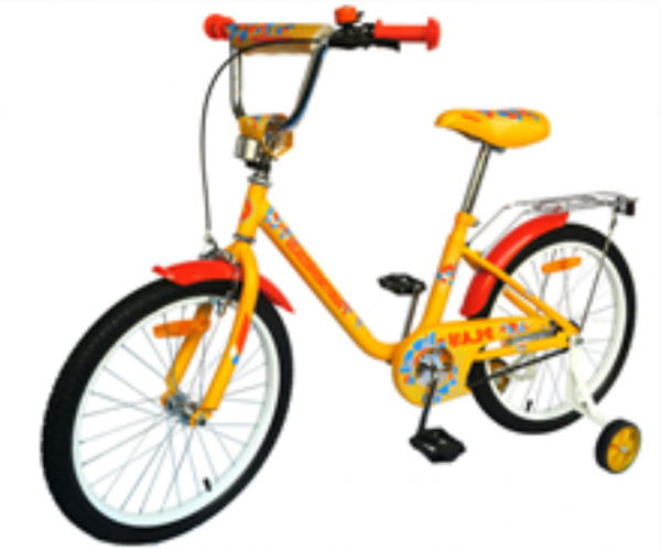 Велосипед 18" Nameless PLAY, желтый/оранжевый