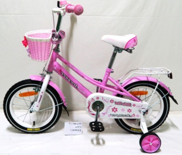Велосипед 14" AVENGER LITTLE STAR, розовый/белый