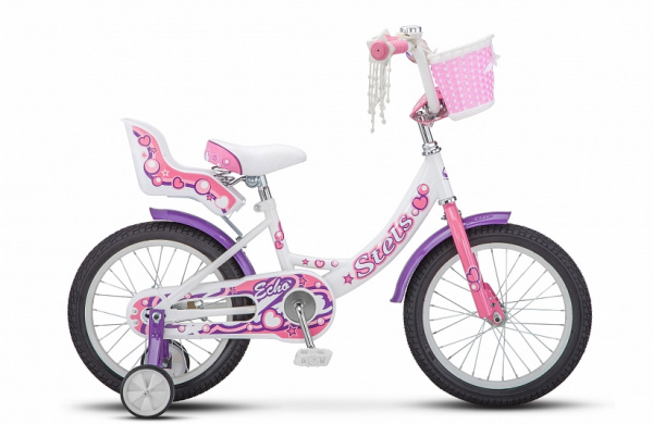 Велосипед STELS 16" ECHO бело розовый V020