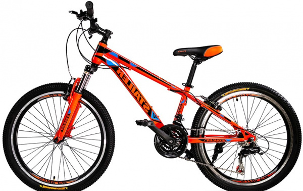 Велосипед  Stailer Складной  24" 7 Скоростей красный-синий-черный