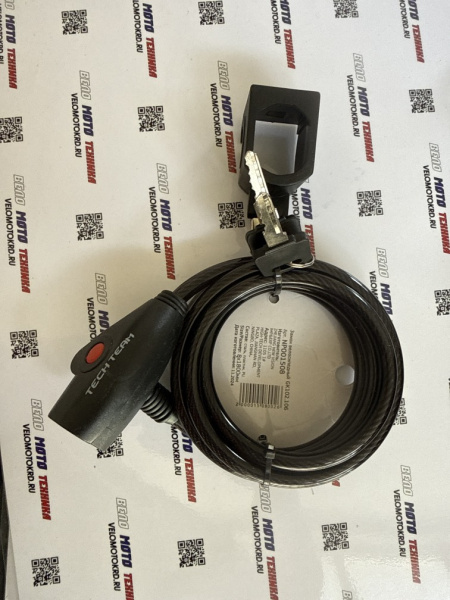 Замок велосипедный 1800х8 mm GK102.106 ключ