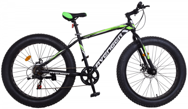 Велосипед 26" AVENGER A262D, зеленый/черный