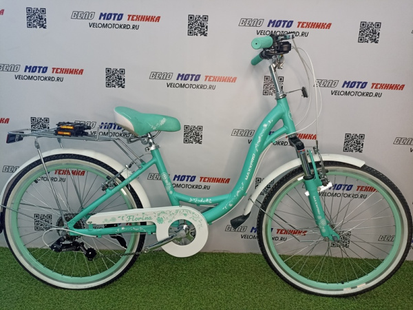 Велосипед FLORINA 24S N2407-1 (зелёно-белый)
