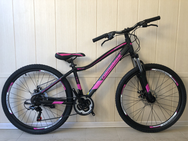 Велосипед 26" NAMELESS S6400DW, черный/розовый