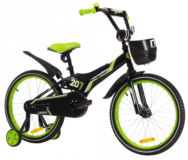 Велосипед 20" NAMELESS CROSS, черный/зеленый