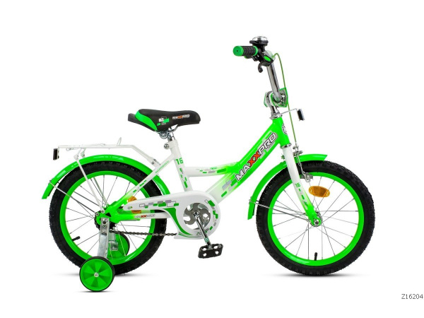Велосипед 16 MAXXPRO  (зелено-белый)